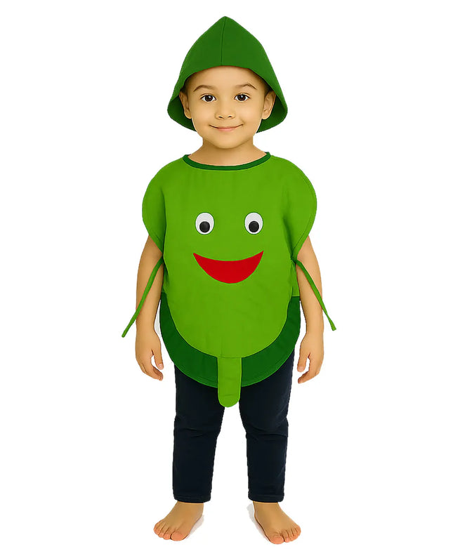 FancyDressWale Cabbage Vegetable Costume with Green Jumpsuit for Kids 🥬 – Fancy Dress for Vegetable Day, School Competitions & Stage Performances Fancydresswale