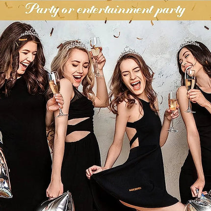 FancyDressWale Tiara Rhinestone Headband Hair Accessories with Silver Princess Crown for Birthday, Festive Decorations, Women, Girls, Bridal, Wedding, Hair Bands, and Jewellery fancydresswale.com