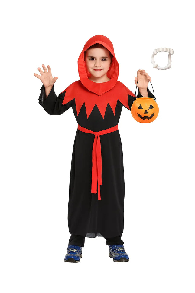 FancyDressWale halloween Draculla dress for Boys with pumpkin basket ghost theme costume party fancydresswale.com