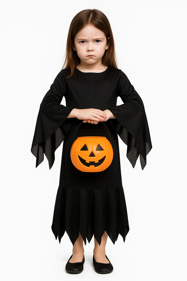 FancyDressWale halloween dress for Girls and Boys pumpkin witch ghost theme costume party Black Witch fancydresswale.com