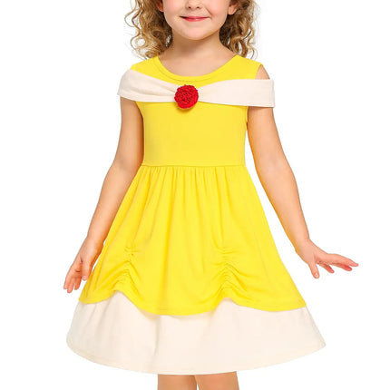 Fancydresswale Belle Princess Girls Dress Party  Summer Cosplay Baby Fashion fancydresswale.com