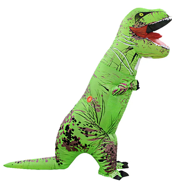 Fancydresswale Inflatable Dinosaur Costume Adult, Dinosaur Inflatable Costume for Adult, Blow Up Dinosaur Costume for Halloween Cosplay Party Christmas- Green Fancydresswale