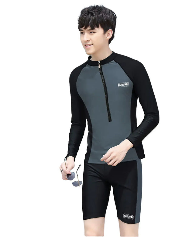 Fancydresswale Men's Full Sleeve Swimming Suit, Beach wear Quick Dry Surfing Dress, Men Full Body Swimsuit Fancydresswale