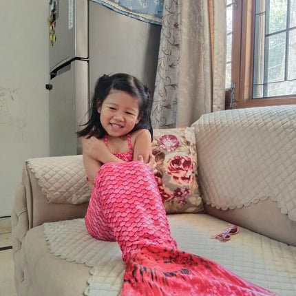 Fancydresswale Mermaid swimsuit costume for Girls- Pink Fancydresswale.com