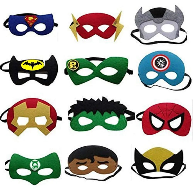 Fancydresswale Party Favour Super hero mask for Kids - Set of 12 Fancydresswale.com