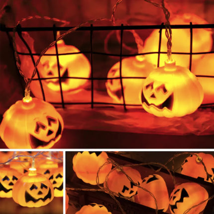 Halloween LED String Lights Pumpkin, Ghost, Eyeball, Cat, Skull, and Spider LED Decorations for Indoor & Outdoor Halloween Decor (Big Pumpkin) Fancydresswale