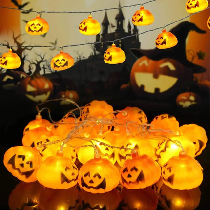 Halloween LED String Lights Pumpkin, Ghost, Eyeball, Cat, Skull, and Spider LED Decorations for Indoor & Outdoor Halloween Decor (Big Pumpkin) Fancydresswale