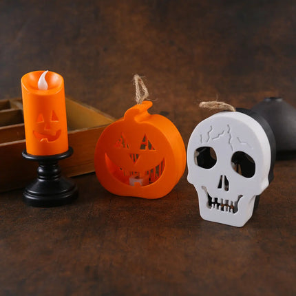 Halloween Pumpkin Skull Mini Lanterns, Hanging Lantern for Halloween Decorations Fancydresswale