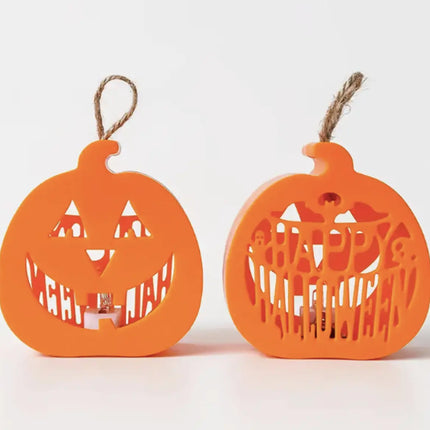 Halloween Pumpkin Skull Mini Lanterns, Hanging Lantern for Halloween Decorations Fancydresswale