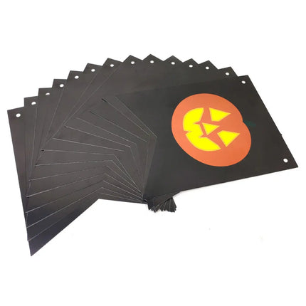 Happy Halloween Decorations Set,Party Props, Pumpkin Banners, Character Cutouts (Fishtail Flag) Fancydresswale