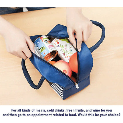 Lunch Box Insulated Bag Soft Leakproof Lunch Bag for Kids Men Women, Durable Thermal Lunch Pail for School Work Office | Fit 6 Cans-Navy Blue Bear Fancydresswale