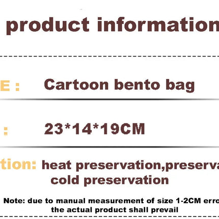 Lunch Box Insulated Bag Soft Leakproof Lunch Bag for Kids Men Women, Durable Thermal Lunch Pail for School Work Office | Fit 6 Cans-Pink Panda Fancydresswale