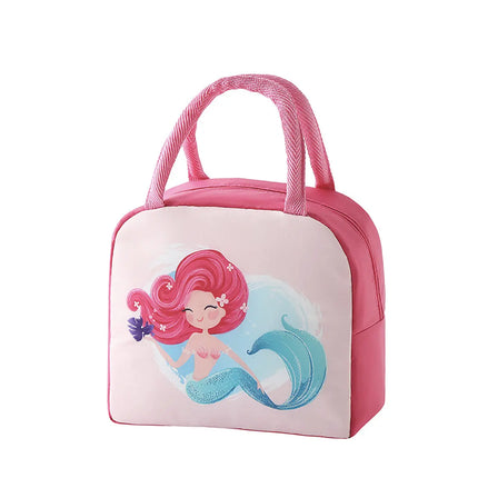 Mermaid Lunch Box Insulated Bag Soft Leakproof Lunch Bag for Kids Men Women, Durable Thermal Lunch Pail for School Work Office | Fit 6 Cans Fancydresswale