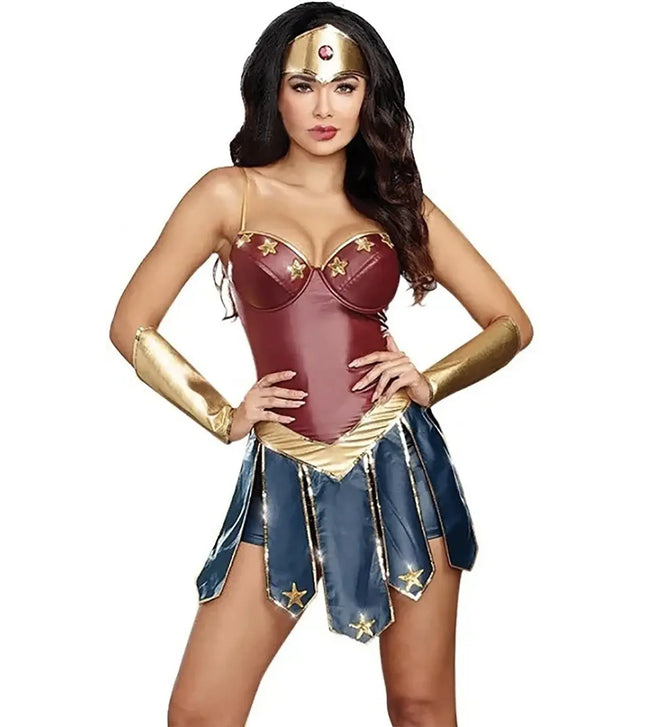 Wonder Woman dress for Girls - Superhero theme costume for Adult females Fancydresswale.com