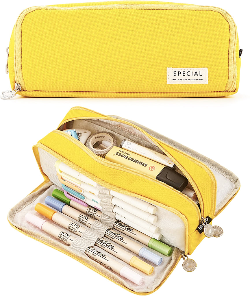 Pencil Box Spacious Case Pouch Perfect for School, College, and