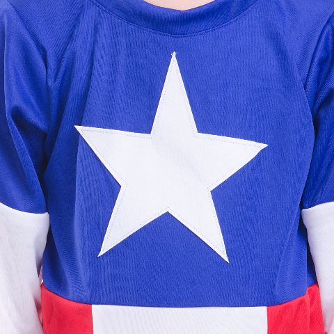 Fancydresswale Captain America Dress for Kids with Mask and Shield
