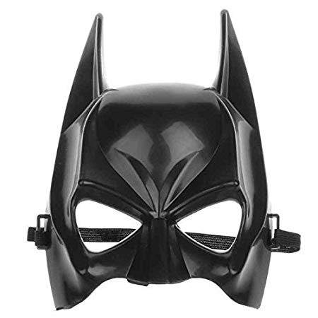 Superhero Batman Plastic Mask, Free Size