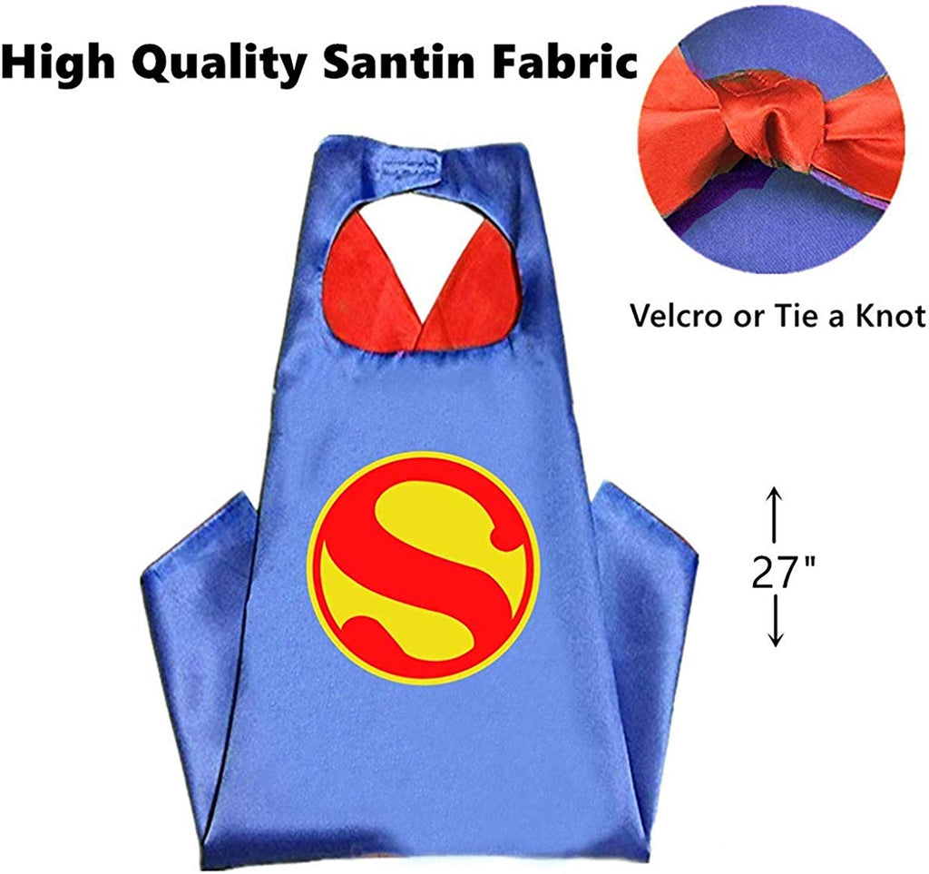 Super Boy Blue Colour Super Hero Cape For Boys