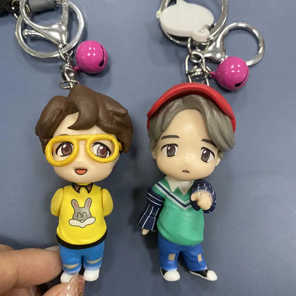 BTS Characters set of Action Figure Toys and Bangtan Boys Birthday Party Supplies - set of 7 (Key Chains) fancydresswale.com