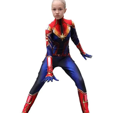 Captain Marvel the super hero Avenger Girl costume for Girls- Fancydresswale
