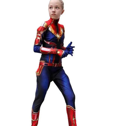 Captain Marvel the super hero Avenger Girl costume for Girls- Fancydresswale