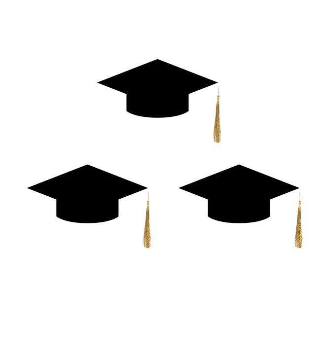 Convocation Cap for Kids, Black, pack of 3 Fancydresswale