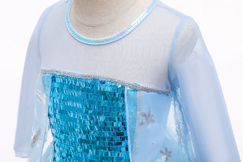 Fancydresswale Frozen Elsa Girl Princess Dress Cosplay costume