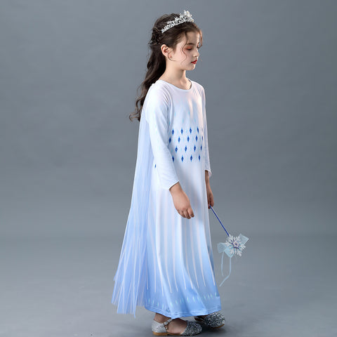 Fancydresswale Frozen 2 Elsa Girl Princess Gown Cosplay costume