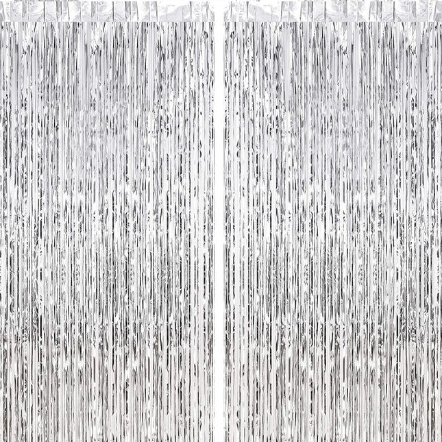 Fancydresswale 3.0 ft x 6.0 ft Metallic Tinsel Foil Fringe Curtains for Party Photo Backdrop Wedding Birthday Decor fancydresswale.com