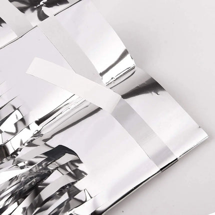 Fancydresswale 3.0 ft x 6.0 ft Metallic Tinsel Foil Fringe Curtains for Party Photo Backdrop Wedding Birthday Decor fancydresswale.com