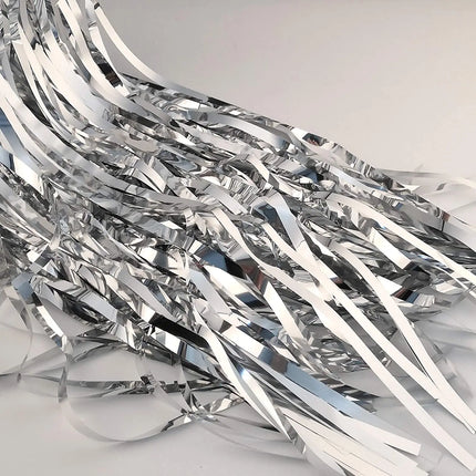 Fancydresswale 3.0 ft x 6.0 ft Metallic Tinsel Foil Fringe Curtains for Party Photo Backdrop Wedding Birthday Decor fancydresswale.com