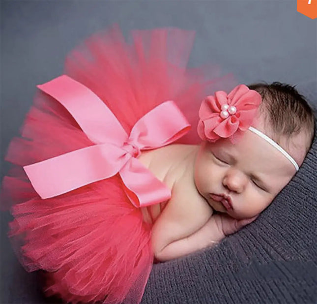 Fancydresswale Baby Photography Props Tutu Skirt dress Newborn Girl Photo Shoot Outfits Infant Princess Costume Prop, Red fancydresswale.com