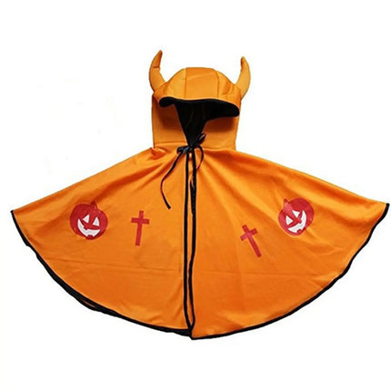 Fancydresswale Children Costumes Pumpkin Style for Halloween and Christmas Sorcerer/Halloween Cloak Fancydresswale