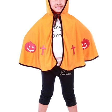 Fancydresswale Children Costumes Pumpkin Style for Halloween and Christmas Sorcerer/Halloween Cloak Fancydresswale
