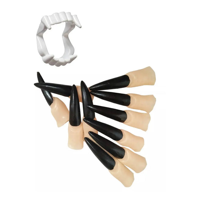 Fancydresswale Halloween Party Props for Horror Ghost Halloween Party (Plastic Nails with Dracula Teeth) fancydresswale.com