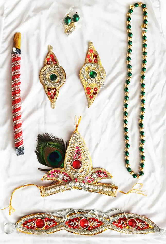 Fancydresswale Krishna Accessory Set of Kids- Free Size 1-12 Years Fancydresswale.com