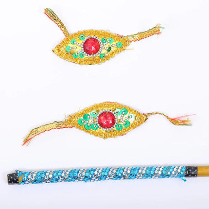 Fancydresswale Krishna Dress for Kids for Janmashtami with Complete Accessories Fancydresswale