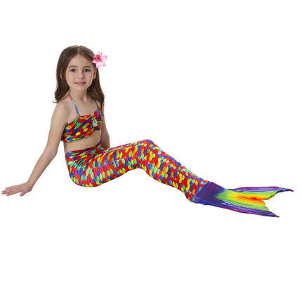 Fancydresswale Mermaid swimming dress for Girls- Multi Color Fancydresswale.com