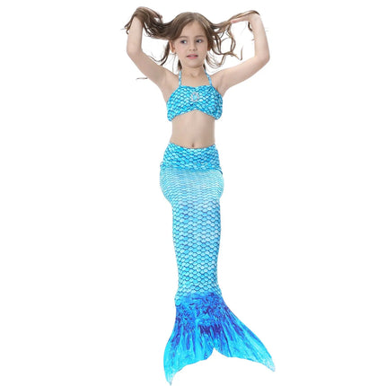 Fancydresswale Mermaid swimming suit bikini for Girls- Blue Fancydresswale.com