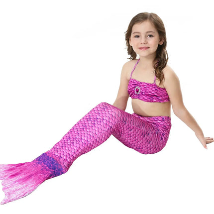 Fancydresswale Mermaid swimsuit costume for Girls- Purple Fancydresswale.com