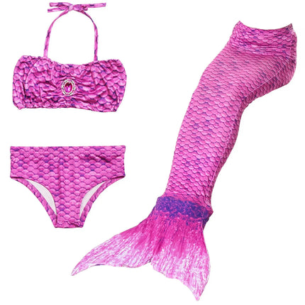 Fancydresswale Mermaid swimsuit costume for Girls- Purple Fancydresswale.com