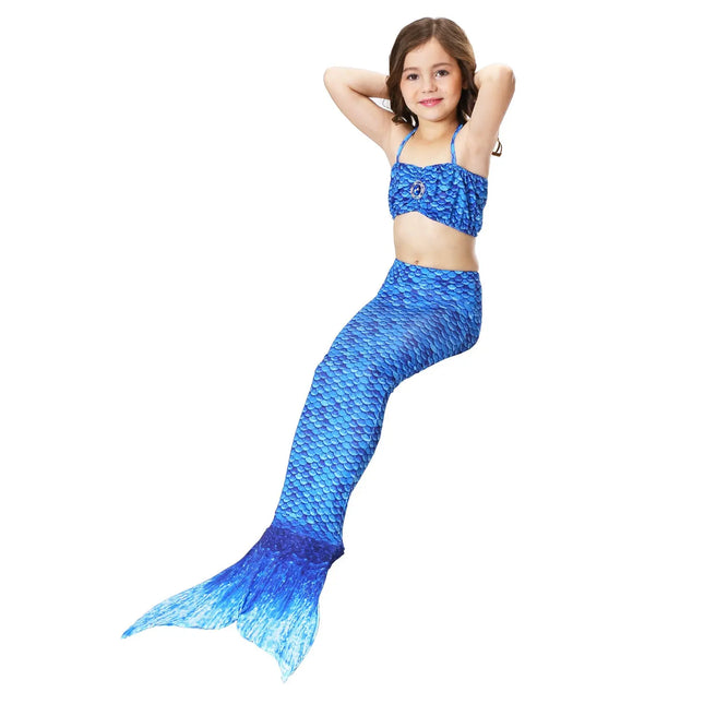 Fancydresswale Mermaid swimsuit for Girls- Navy Blue Fancydresswale.com