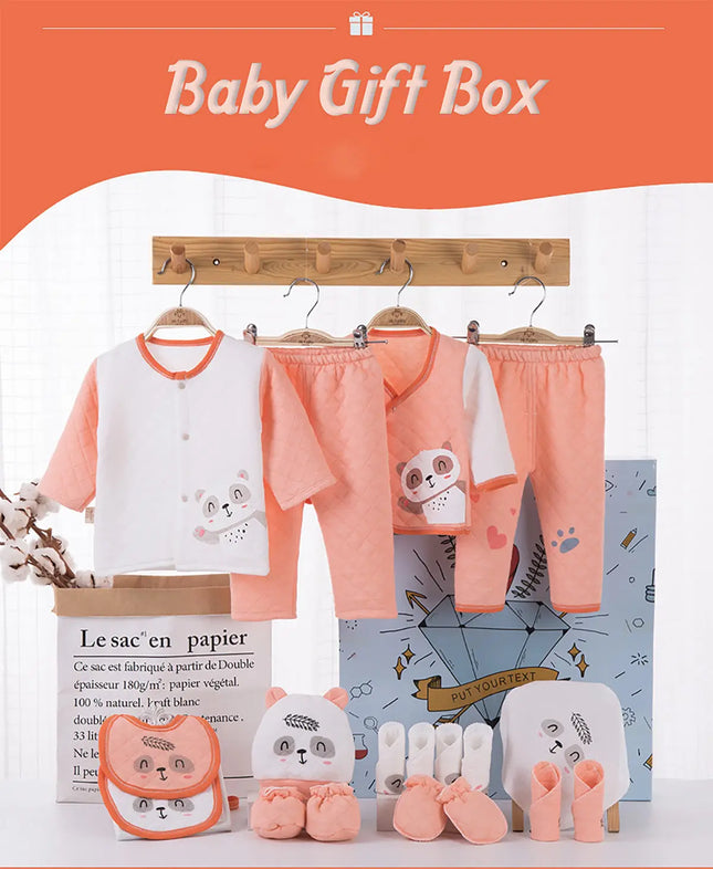 Fancydresswale Newborn Gift set for Baby boys and baby Girls | 18 piece newborn cloths and accessories set | Fits newborn to 12 months, Orange fancydresswale.com