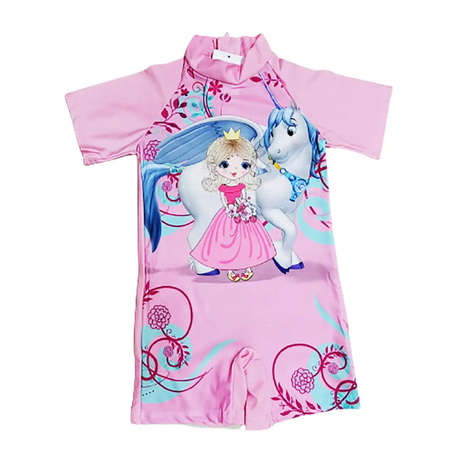 Fancydresswale Princess half sleeve Swimsuit for Girls fancydresswale.com