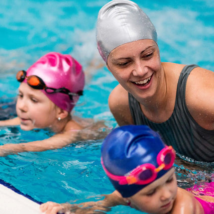 Fancydresswale Swimming Set for Kids with Swimming Goggles, Cap and Swim Ring, Random Colors and Design; Suitable of 3-6 Years fancydresswale.com