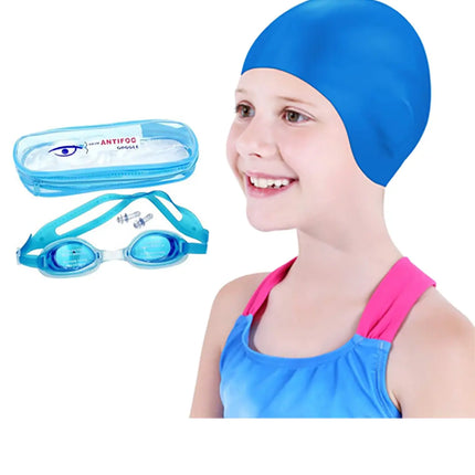 Fancydresswale Swimming Set for Kids with Swimming Goggles, Cap and Swim Ring, Random Colors and Design; Suitable of 3-6 Years fancydresswale.com