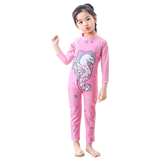 Fancydresswale Unicorn Full sleeve Swimsuit for Girls fancydresswale.com
