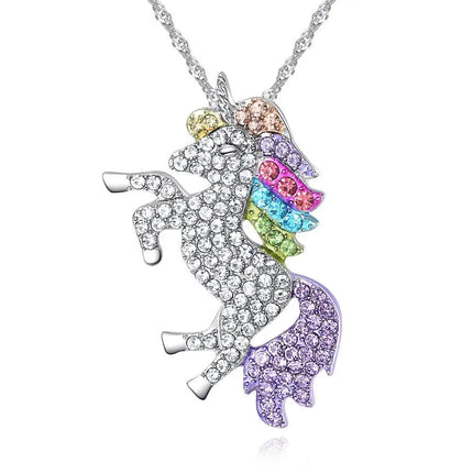 Fancydresswale Unicorn Pendant Necklace Jewelry for Women Girls Lover Gifts Daughter Loved Necklace Chain Fancydresswale.com