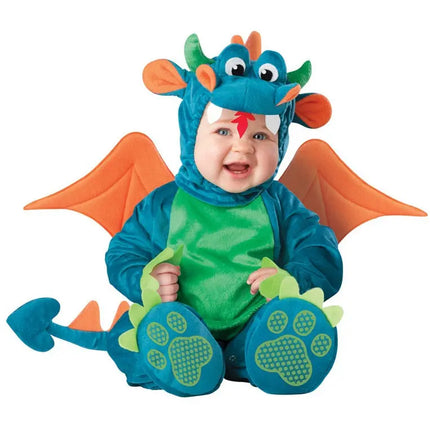 Fancydresswale baby Photography Props Dinosaur Animal Costume Jumpsuit Halloween Cosplay Costume(6 Months -24 Months)) Fancydresswale