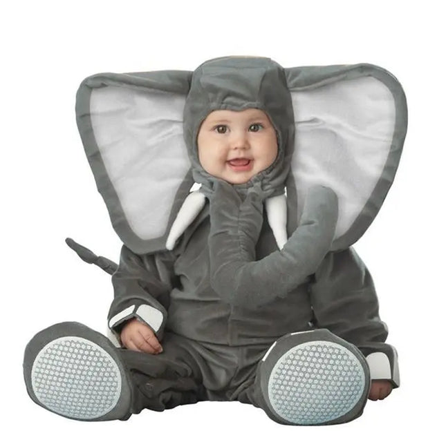 Fancydresswale baby Photography Props Elephant Animal Costume Jumpsuit Halloween Cosplay Costume(6 Months -24 Months)) Fancydresswale